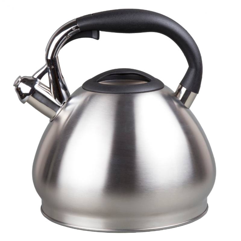 Steppes 2.8 Qt. Stainless Steel Whistling Tea Kettle with Purple Color  Handle - Evco Trading Co., Ltd.